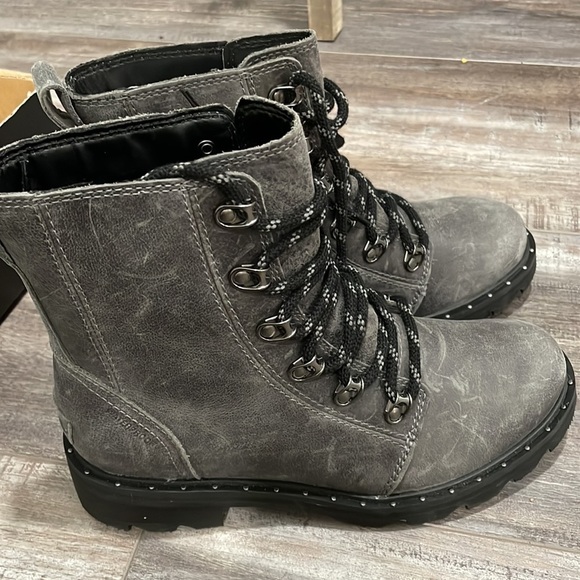 Sorel Women's Lennox Lace Boot - Waterproof - Quarry - NEW - Picture 7 of 10